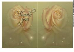 Thank You Yellow Roses Insert