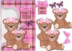 Cute Teddies Birthday Girl