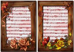 Vintage Frame Music Toppers