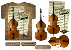 T Shirt Male Card Vintage Music