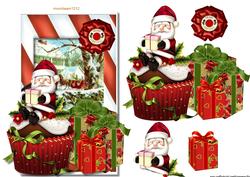 Cup Cake Santa