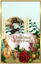 A4 Christmas Vintage Topper