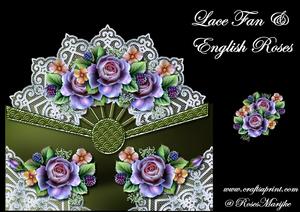 Mini Kit Lace Fan & English Roses