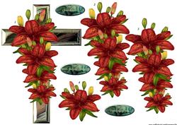 Sympathy Cross & Corsage Lilies 2