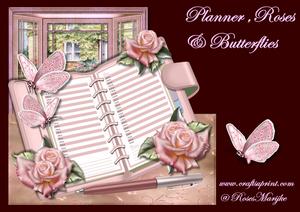 Planner. Roses & Butterflies Mini Kit