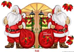 Santa Shaped Card