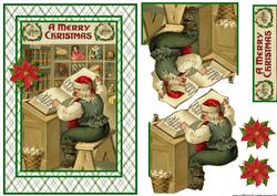 Santa 's Book Vintage