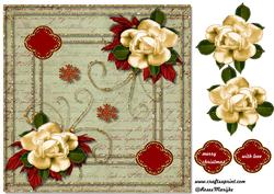 Christmas Roses Topper