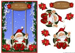 Happy Santa on Swing