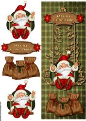 Large Dl Santa on Swing