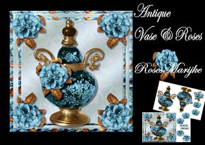 Mini Kit Antique Vase & Roses