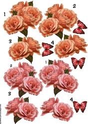 3D Vintage Roses