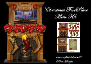 Mini Kit Christmas Fireplace
