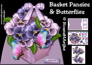 Mini Kit Basket Pansies