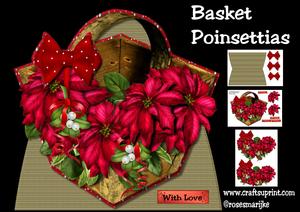 Mini Kit Basket Poinsettias