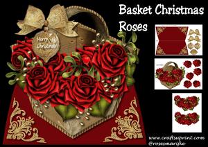 Mini Kit Basket Christmas Roses