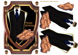 Male Card Plaque