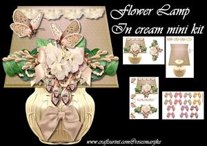 Flower Lamp in Cream Mini Kit