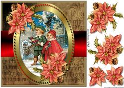 Beautiful Vintage Christmas & Poinsettias
