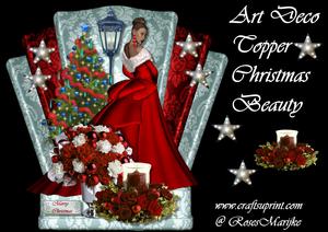 Art Deco Topper Christmas Beauty