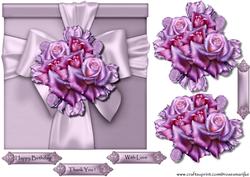 Special Gift Purple Roses
