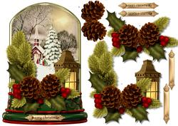 Vintage Snowscene Globe