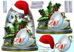 Mouse in Teacup Globe Christmas