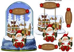 Globe Santa on Swing