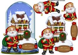 Globe Christmas Santa
