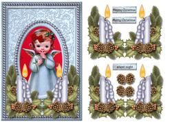 Classic Pearl Frame Cute Christmas