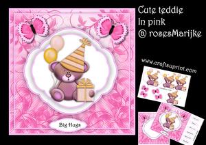 Cute Teddie in Pink