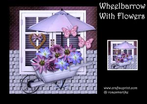 Wheelbarrow with Flowers