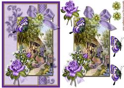 English Cottage in Purple
