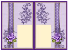 Insert English Cottage in Purple