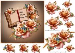 Sympathy Book & Roses