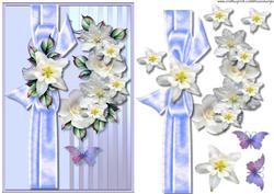 Classic White Roses & Bow