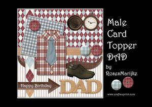 Male Card Dad Topper Mini Kit