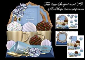 Tea Time Shaped Card Mini Kit