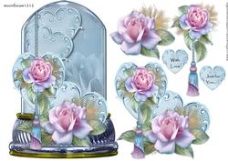 Globe Frosted Roses