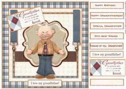 Male Card Topper "grandfather"