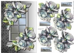 Window Porcelain Roses