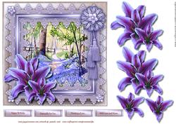Bleu Bell Woods in Lace Frame