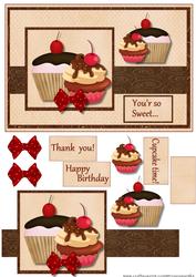 Cupcakes in Cream & Brown