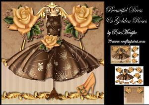 Mini Kit Beautiful Dress & Golden Roses