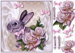Easter Bunny and Roses