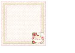 Insert Birthday Cake Vintage Roses