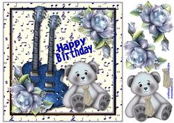Birthday Boy Music Bear