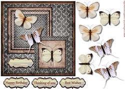 Vintage Butterflies Topper 2