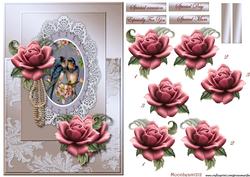 Beautiful Roses & Vintage Birds