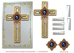 Sympathy/easter Cross & Cameo